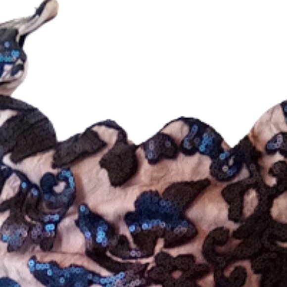 LE CHATEAU Stunning Black Sequined Dress XXS NEW NWT - Picture 4 of 4